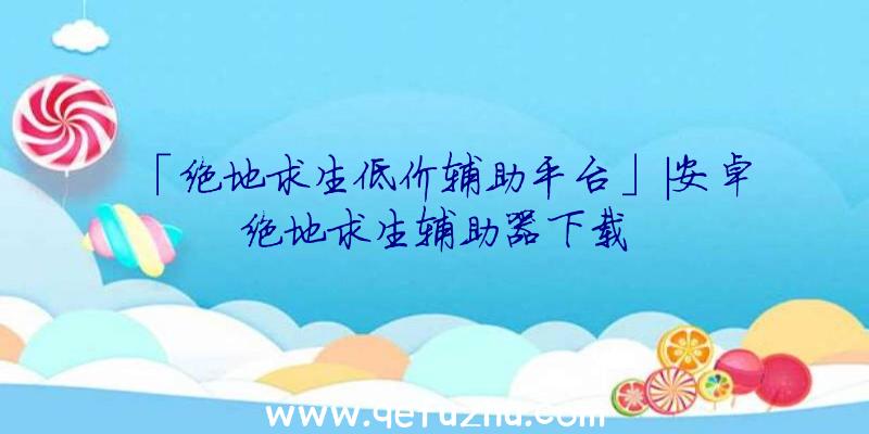 「绝地求生低价辅助平台」|安卓绝地求生辅助器下载